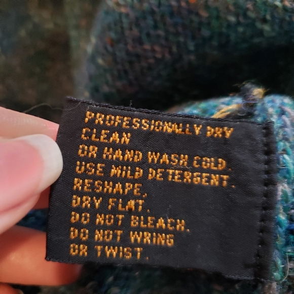 Eddie Bauer 100% wool size Large vintage sweater chunky knit 90s - Picture 7 of 8